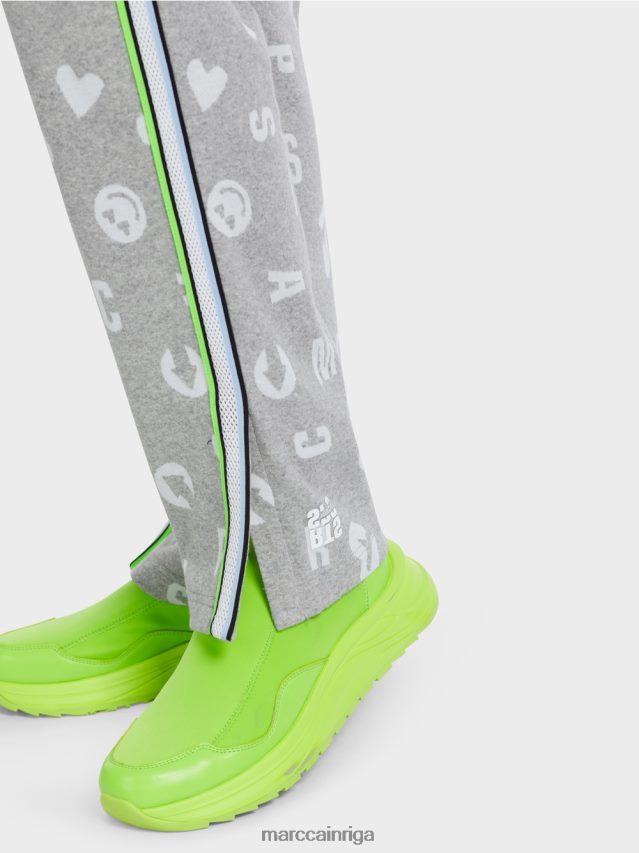 apģērbs sudrabaini pelēks VRBHXD561 Marc Cain skriešanas stila bikses Roanne