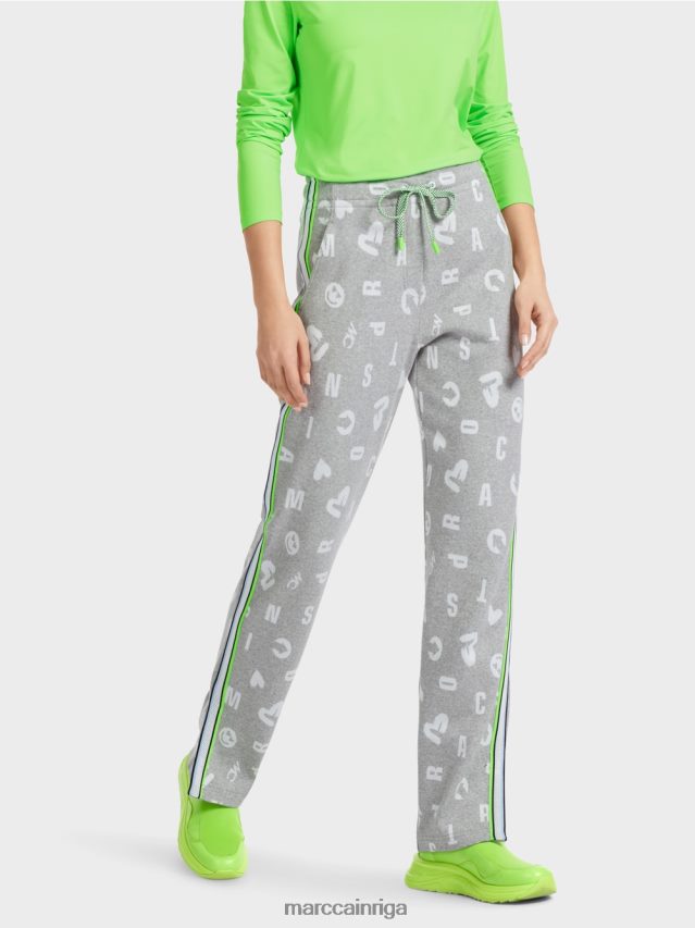 apģērbs sudrabaini pelēks VRBHXD561 Marc Cain skriešanas stila bikses Roanne