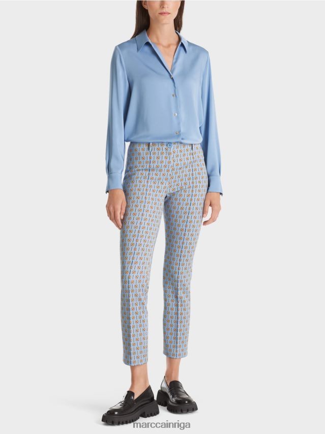 apģērbs tumšas vasaras debesis VRBHXD548 Marc Cain stretch jersey bikses Sidneja