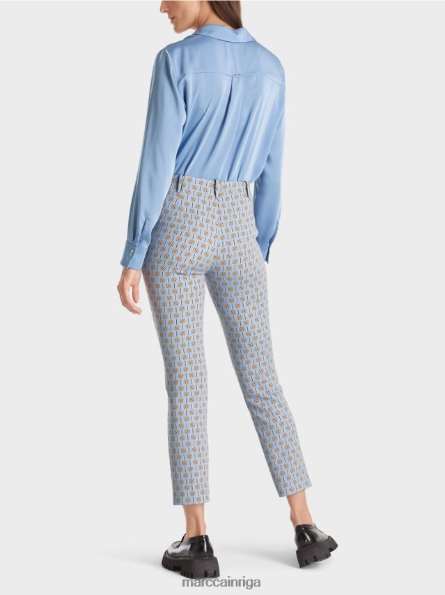 apģērbs tumšas vasaras debesis VRBHXD548 Marc Cain stretch jersey bikses Sidneja