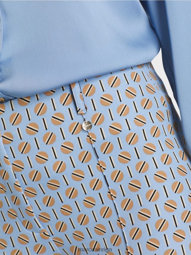 apģērbs tumšas vasaras debesis VRBHXD548 Marc Cain stretch jersey bikses Sidneja