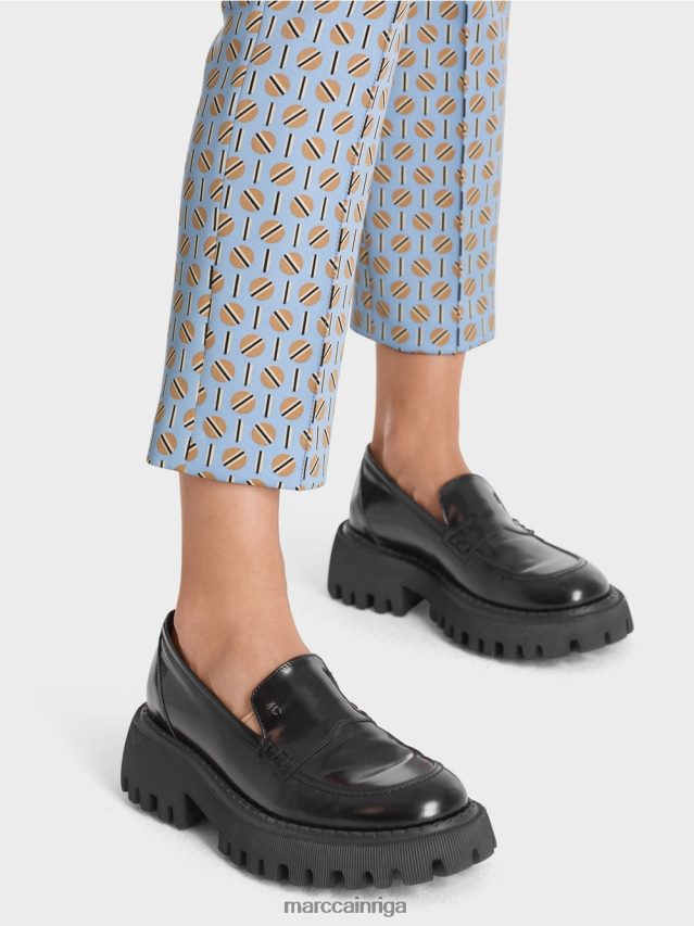 apģērbs tumšas vasaras debesis VRBHXD548 Marc Cain stretch jersey bikses Sidneja