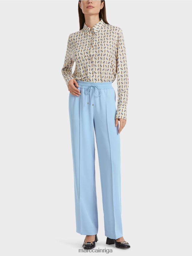 apģērbs tumšas vasaras debesis VRBHXD550 Marc Cain taisnas kājas bikses welby