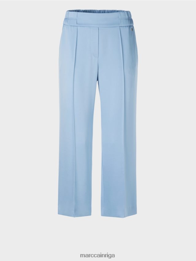 apģērbs tumšas vasaras debesis VRBHXD552 Marc Cain Washington midi garuma platas bikses