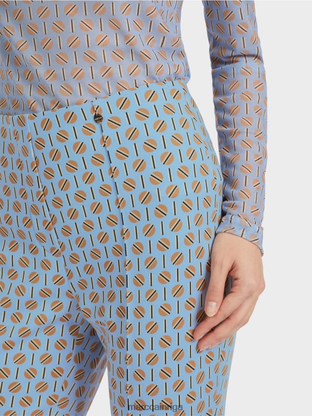 apģērbs tumšas vasaras debesis VRBHXD554 Marc Cain frederica bikses grafiskā apdrukā