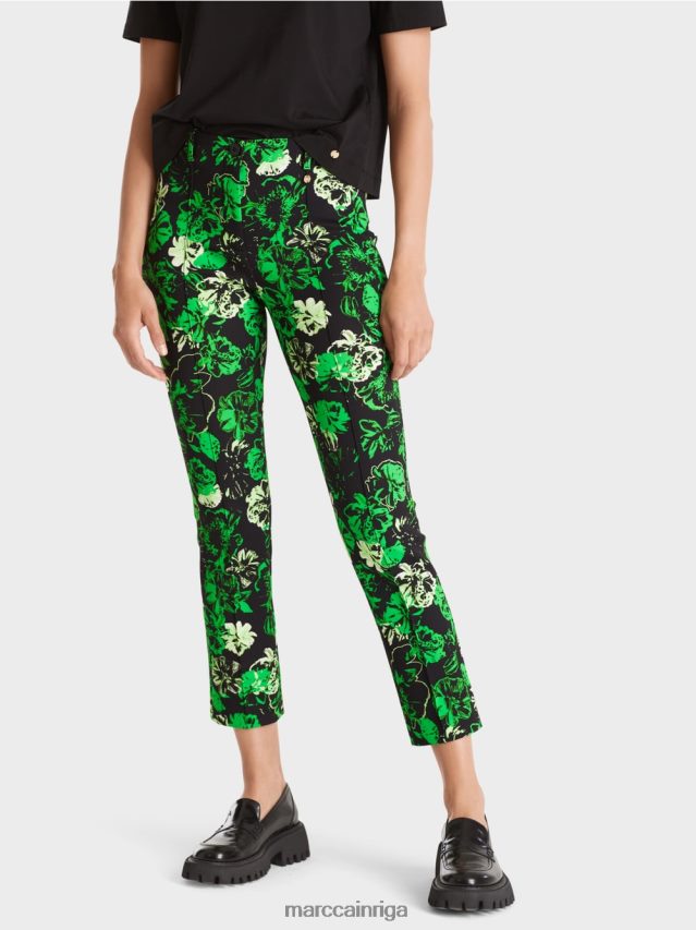 apģērbs tumši ābolu zaļš VRBHXD529 Marc Cain Sidnejas elastīgās bikses