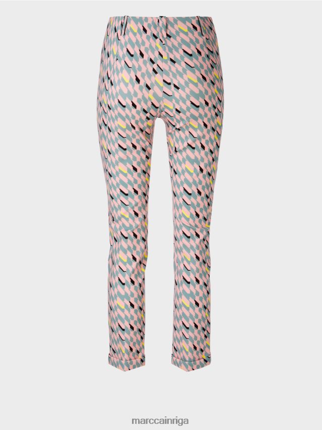 apģērbs tumši debeszils VRBHXD589 Marc Cain bikses Sidneja ar grafisko dizainu