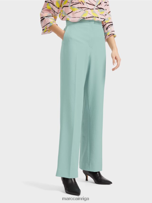 apģērbs tumši debeszils VRBHXD590 Marc Cain platas krokas bikses wukari