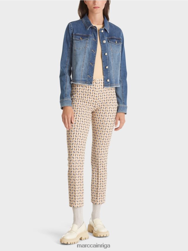 apģērbs tumšs krēms VRBHXD549 Marc Cain stretch jersey bikses Sidneja