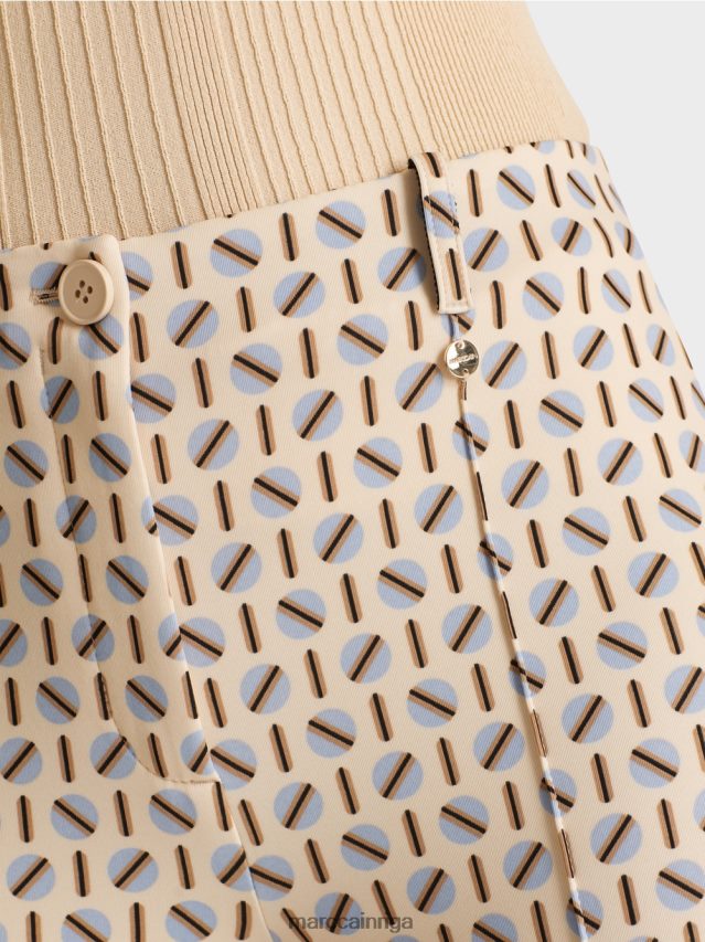 apģērbs tumšs krēms VRBHXD549 Marc Cain stretch jersey bikses Sidneja