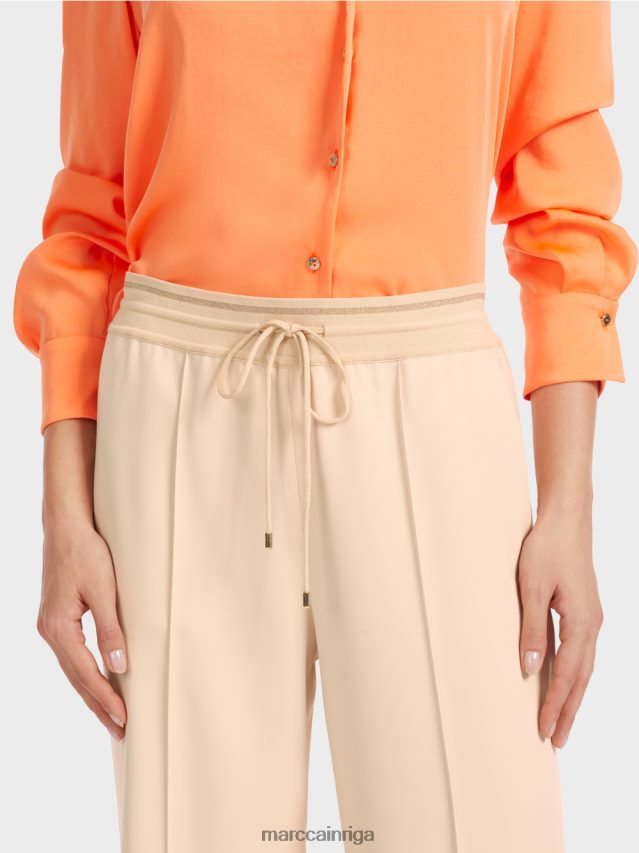 apģērbs tumšs krēms VRBHXD551 Marc Cain taisnas kājas bikses welby