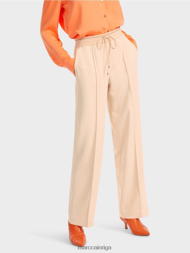 apģērbs tumšs krēms VRBHXD551 Marc Cain taisnas kājas bikses welby