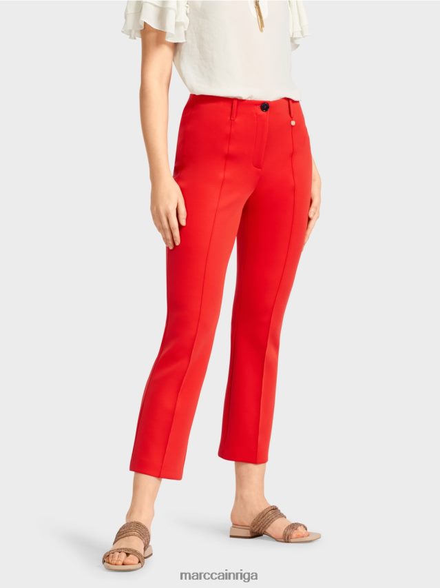 apģērbs uguns sarkans VRBHXD643 Marc Cain frederica slim džersija bikses