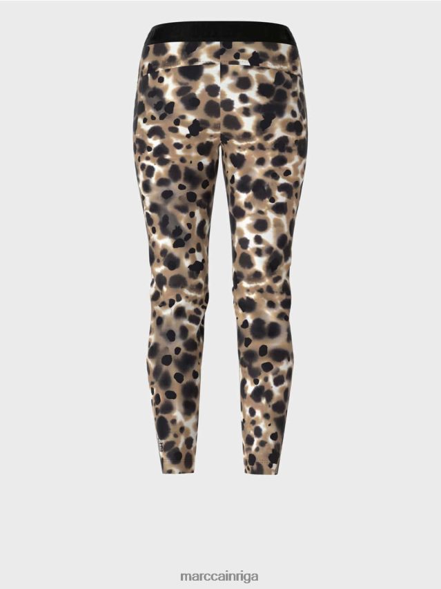 apģērbs viegla kafija VRBHXD708 Marc Cain staipīgas bikses ar presētām krokām