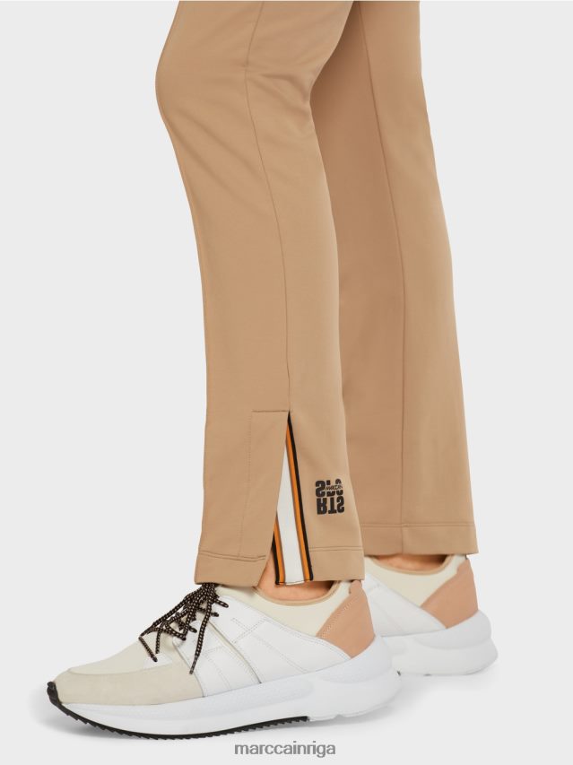 apģērbs viegla kafija VRBHXD710 Marc Cain bikses ar šķēlumiem sānos