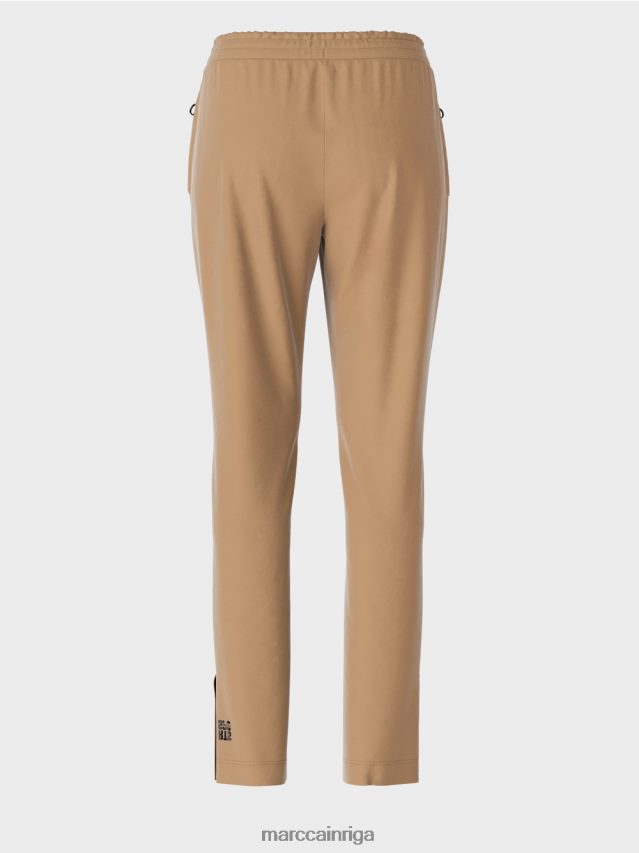 apģērbs viegla kafija VRBHXD710 Marc Cain bikses ar šķēlumiem sānos