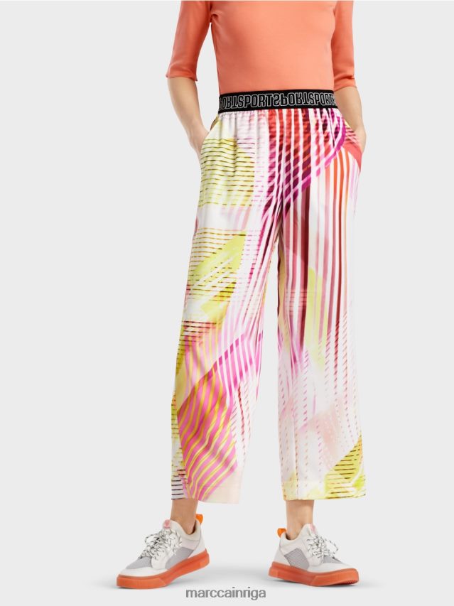 apģērbs viegla limeade VRBHXD616 Marc Cain krāsainas svītrainas bikses ikdienas pieskaņā