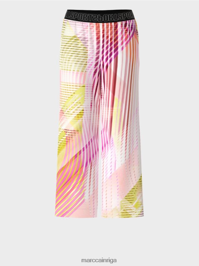 apģērbs viegla limeade VRBHXD616 Marc Cain krāsainas svītrainas bikses ikdienas pieskaņā