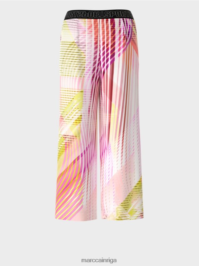 apģērbs viegla limeade VRBHXD616 Marc Cain krāsainas svītrainas bikses ikdienas pieskaņā