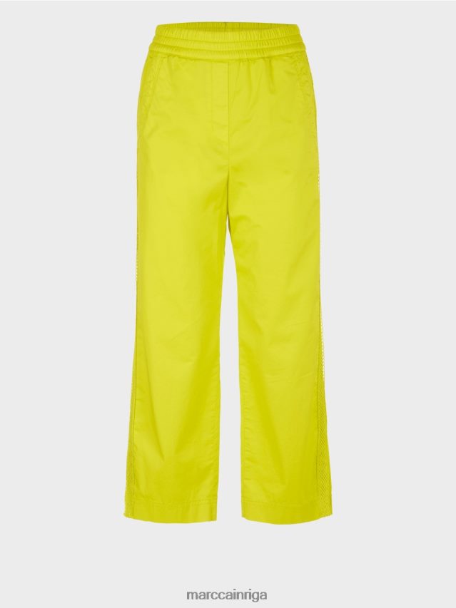 apģērbs viegla limeade VRBHXD628 Marc Cain sportiskas bikses ar sieta svītrām