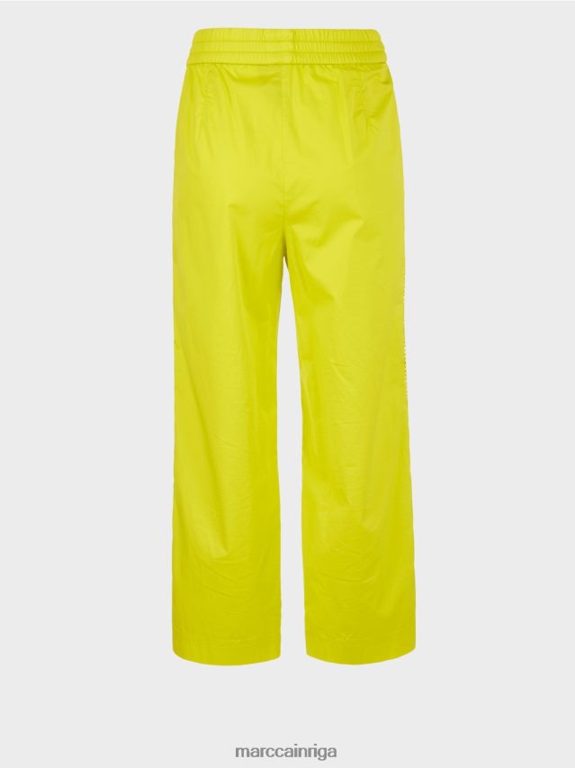 apģērbs viegla limeade VRBHXD628 Marc Cain sportiskas bikses ar sieta svītrām