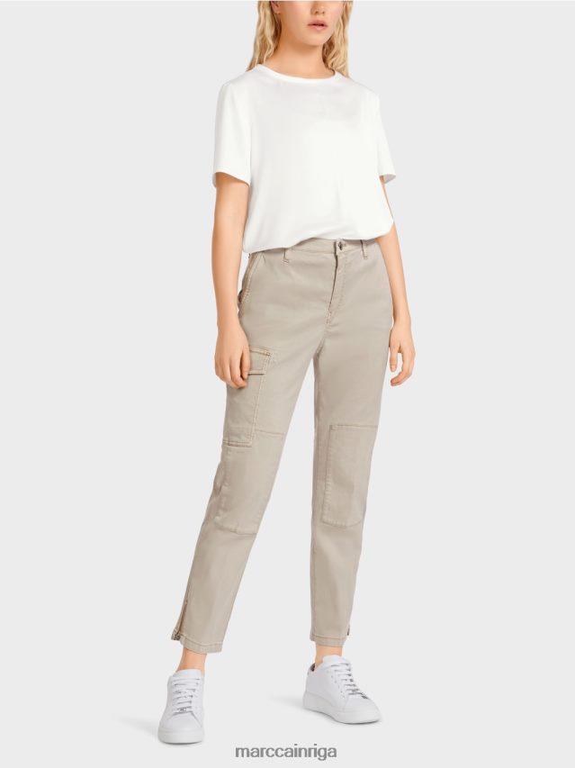 apģērbs vienkārši taupe VRBHXD644 Marc Cain radom "pārdomāt kopā" ​​bikses