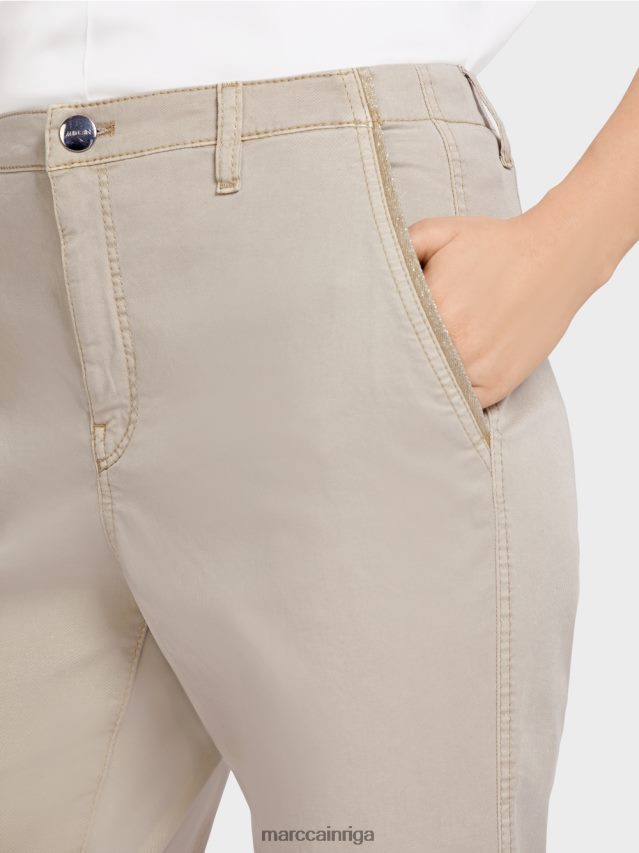 apģērbs vienkārši taupe VRBHXD644 Marc Cain radom \"pārdomāt kopā\" ​​bikses