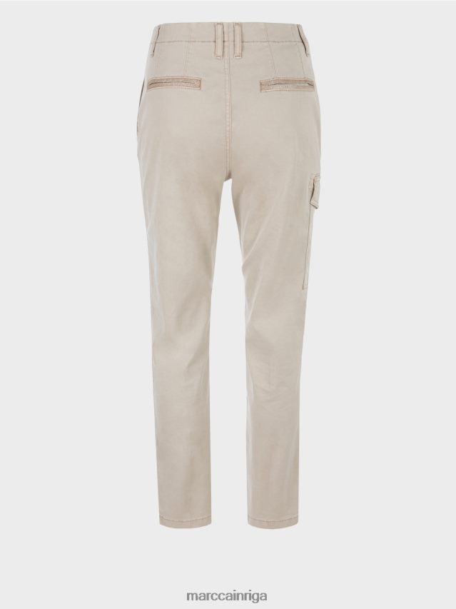 apģērbs vienkārši taupe VRBHXD644 Marc Cain radom \"pārdomāt kopā\" ​​bikses