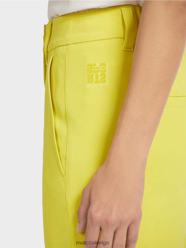 apģērbs zaļais sērs VRBHXD716 Marc Cain elegantas brīvas bikses