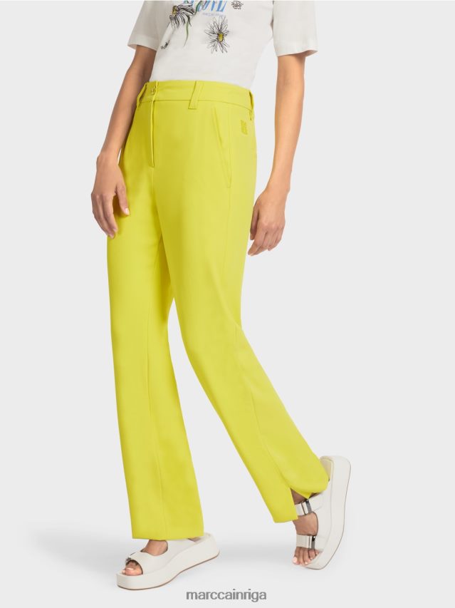 apģērbs zaļais sērs VRBHXD716 Marc Cain elegantas brīvas bikses