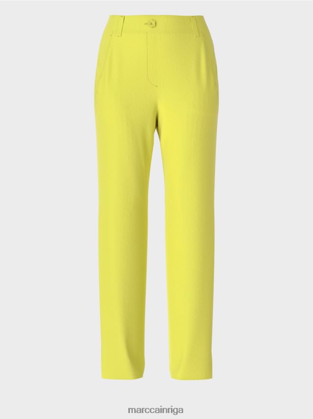 apģērbs zaļais sērs VRBHXD716 Marc Cain elegantas brīvas bikses