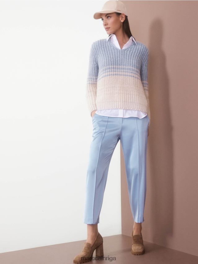 apģērbs balts VRBHXD858 Marc Cain blūze ar pagarinātu muguru