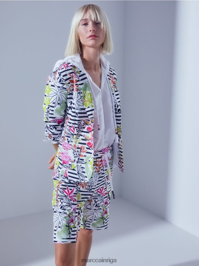 apģērbs balts VRBHXD933 Marc Cain neformāla blūze ar elegantu zīdu