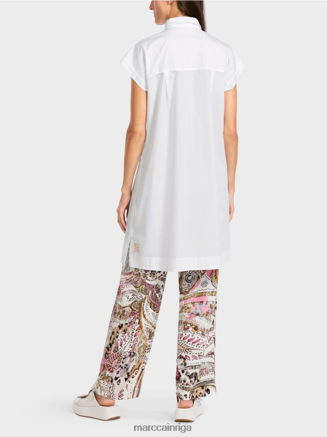 apģērbs balts VRBHXD956 Marc Cain \"pārdomāt kopā\" ​​blūze