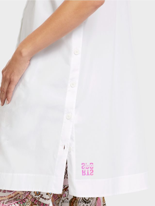 apģērbs balts VRBHXD956 Marc Cain \"pārdomāt kopā\" ​​blūze