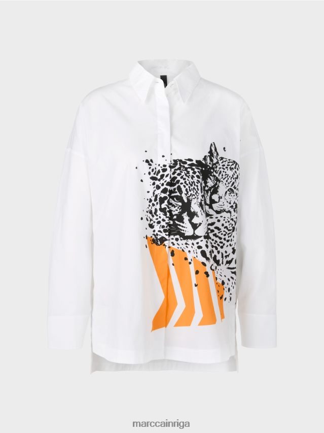 apģērbs balts VRBHXD985 Marc Cain blūze \"pārdomājiet kopā\"