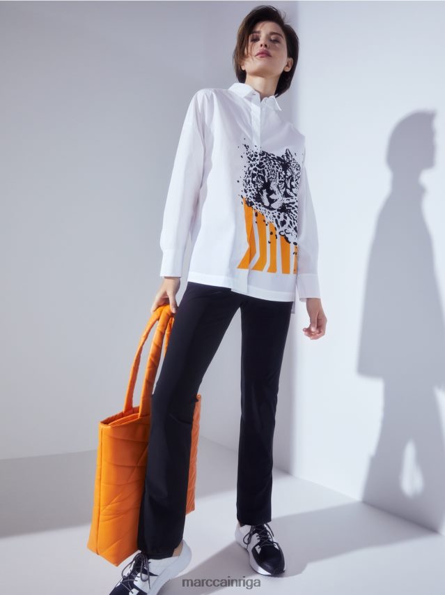 apģērbs balts VRBHXD985 Marc Cain blūze \"pārdomājiet kopā\"