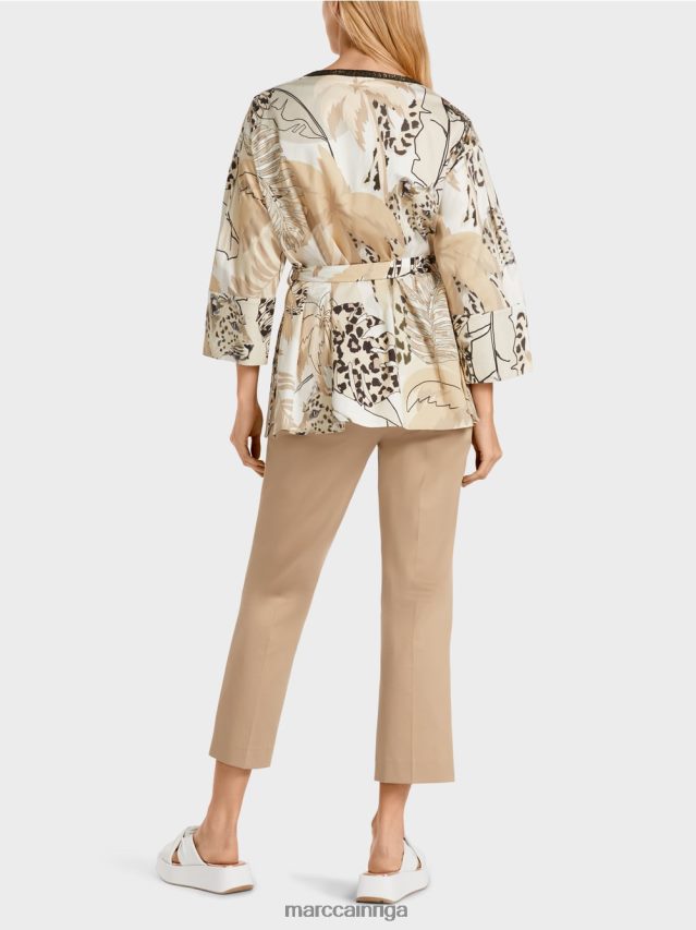 apģērbs dziļas smiltis VRBHXD950 Marc Cain gara, platināta blūze