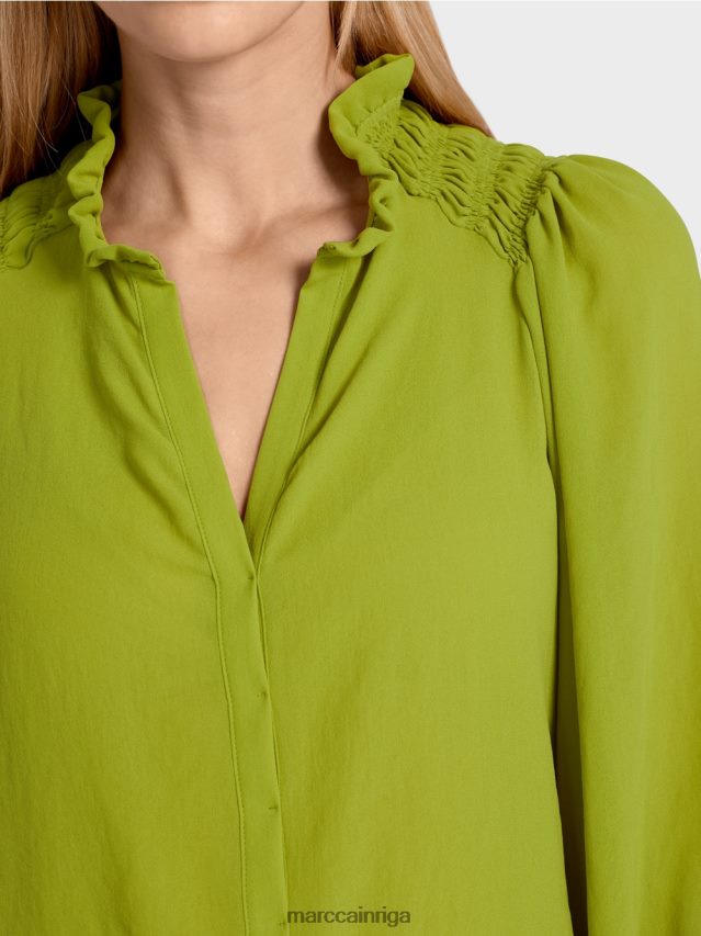 apģērbs dziļi olīvzaļa VRBHXD949 Marc Cain \"pārdomāt kopā\" ​​blūze