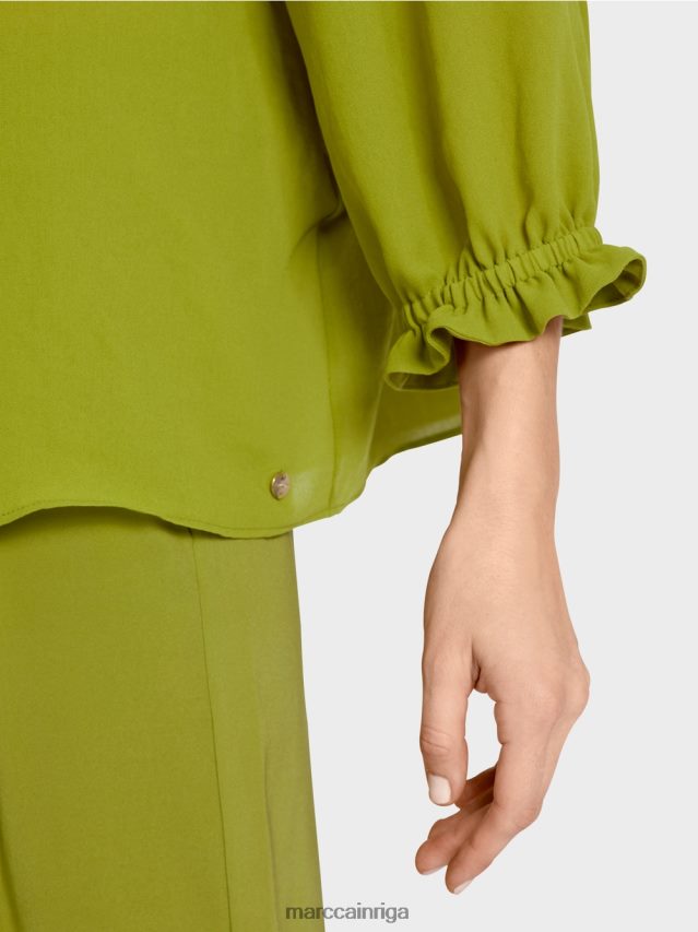 apģērbs dziļi olīvzaļa VRBHXD949 Marc Cain \"pārdomāt kopā\" ​​blūze