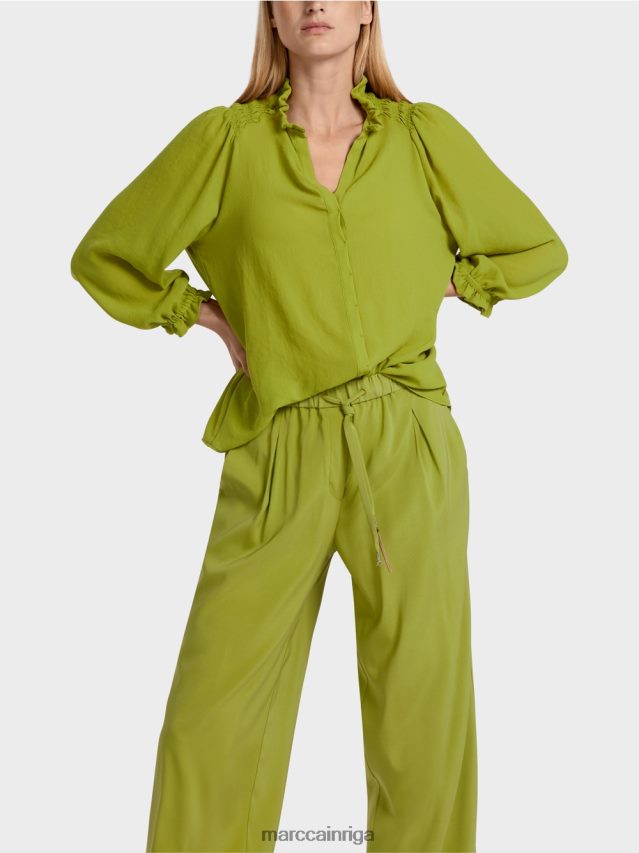 apģērbs dziļi olīvzaļa VRBHXD949 Marc Cain \"pārdomāt kopā\" ​​blūze