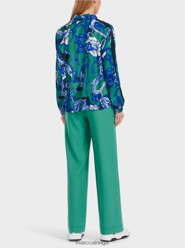 apģērbs emalja VRBHXD836 Marc Cain \"pārdomāt kopā\" ​​raglāna blūze