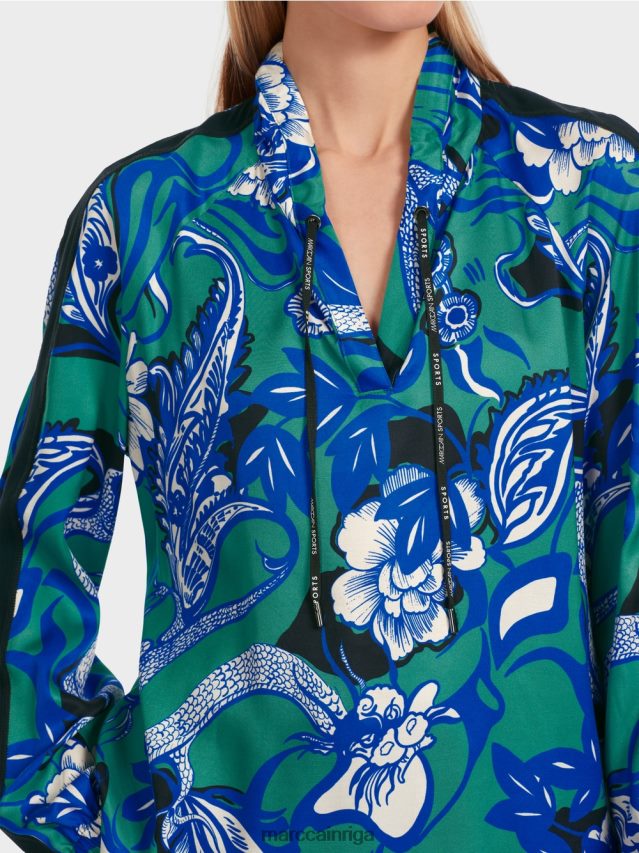 apģērbs emalja VRBHXD836 Marc Cain \"pārdomāt kopā\" ​​raglāna blūze