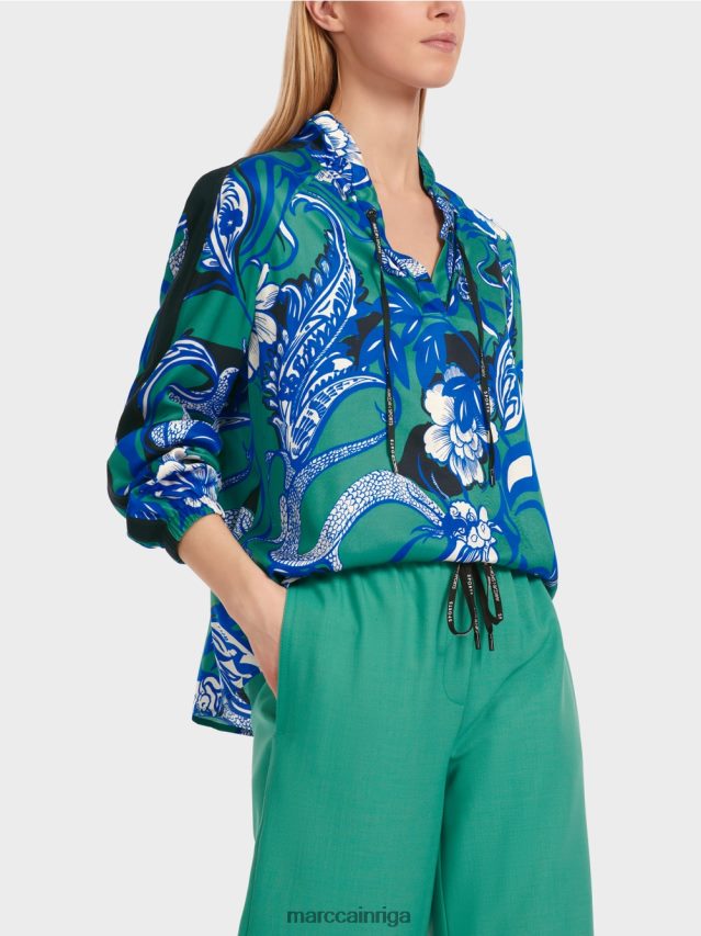 apģērbs emalja VRBHXD836 Marc Cain \"pārdomāt kopā\" ​​raglāna blūze