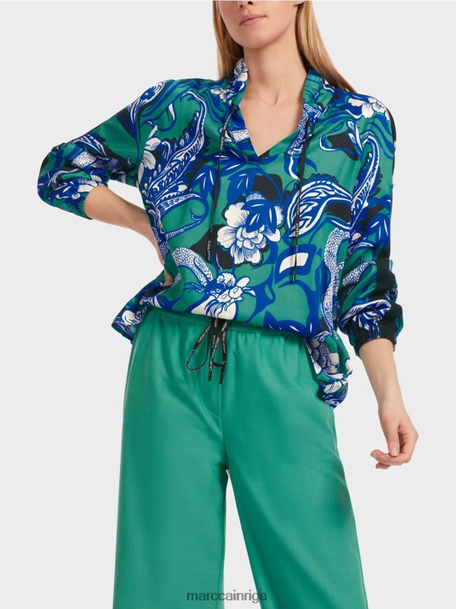 apģērbs emalja VRBHXD836 Marc Cain \"pārdomāt kopā\" ​​raglāna blūze