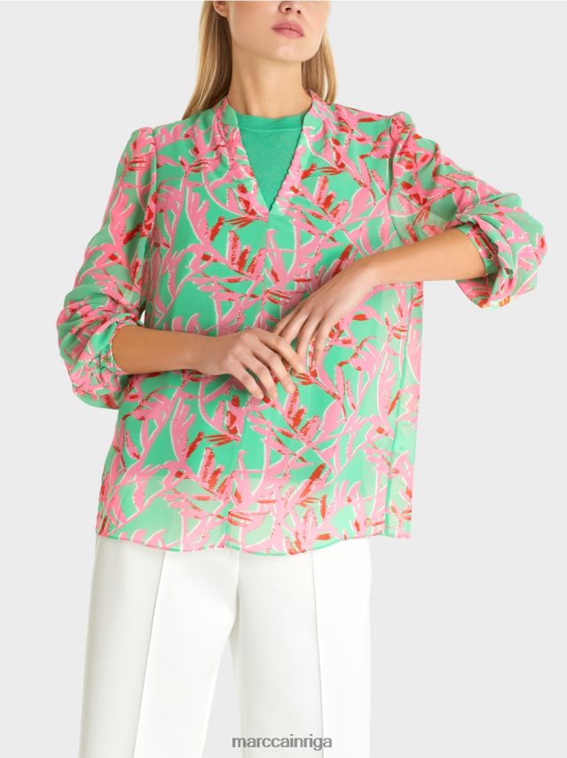 apģērbs gaišs skuķis VRBHXD974 Marc Cain plūstoša blūze