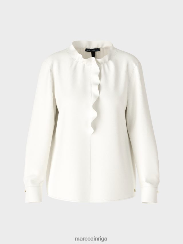 apģērbs gandrīz balts VRBHXD894 Marc Cain plūstoša blūze