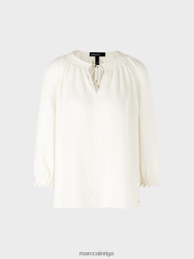apģērbs gandrīz balts VRBHXD898 Marc Cain blūze \"pārdomājiet kopā\"