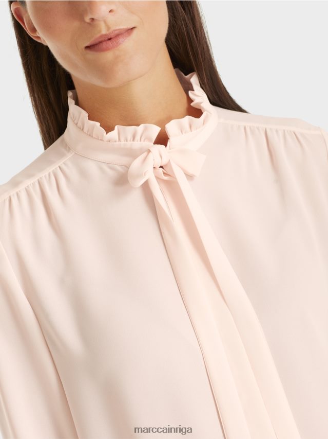 apģērbs jauns caurspīdīgs rozā VRBHXD997 Marc Cain plūstoša blūze