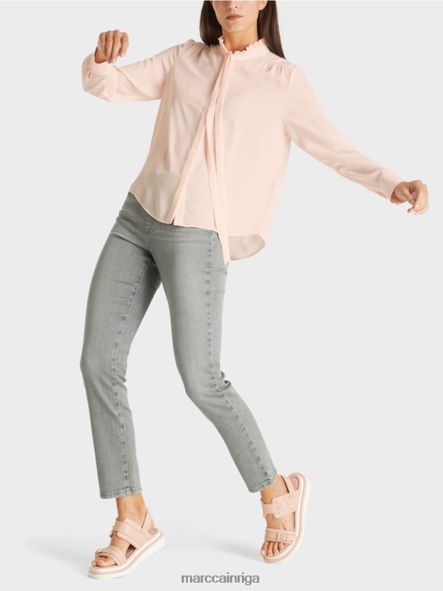 apģērbs jauns caurspīdīgs rozā VRBHXD997 Marc Cain plūstoša blūze